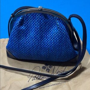Patricia Nash Blue Crossbody Bag With Dust Bag